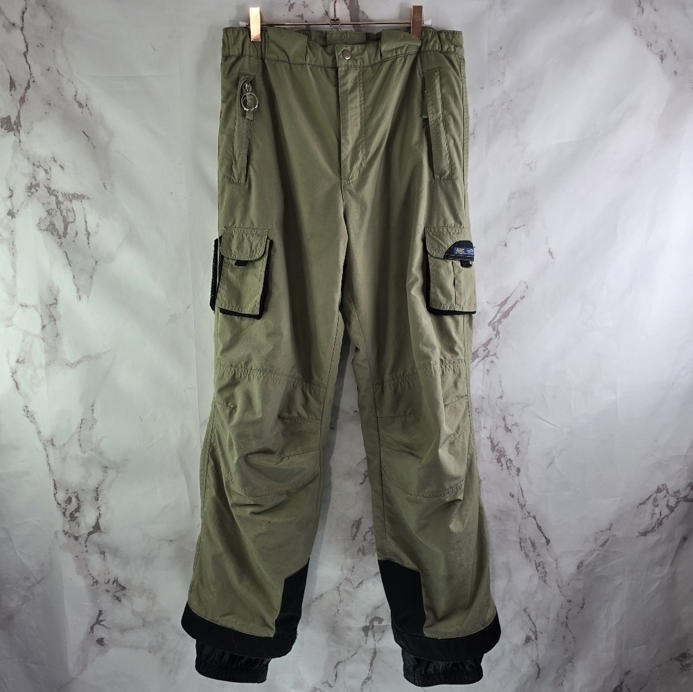 Obermeyer Pants Womens 32 X 29 Brown Black Tan Ski Snow Shell Vintage